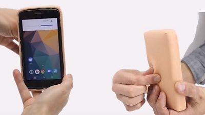 Skin controlling phone