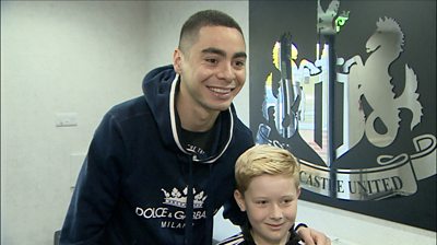 Lucas Rochford got to meet Miguel Almiron after his encouraging message went viral on social media.