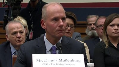 Steve Muilenburg was questioned about his million dollar salary after two deadly 737 Max crashes.