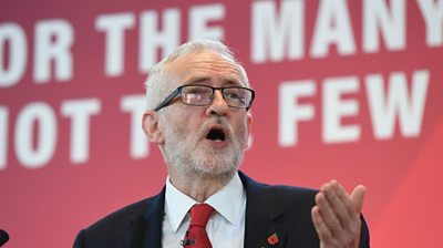 Jeremy Corbyn vows to go after "the tax dodgers, dodgy landlords, bad bosses and big polluters" at Labour's election campaign launch