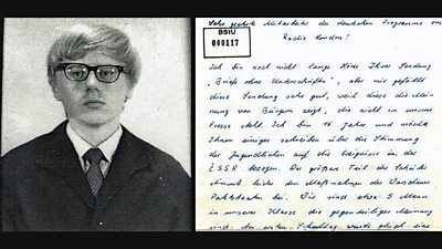 Karl-Heinz Borchardt and his letter, 1968. © BSTU