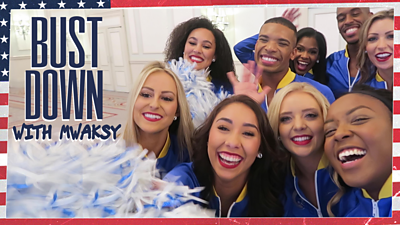 Mwaksy learns the fitness secrets of elite NFL cheerleaders & some cool new moves