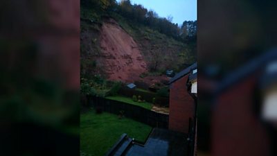 UK flooding: Homes evacuated after mudslide in Mansfield