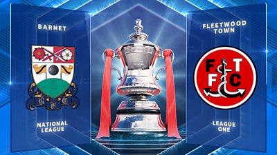 FA Cup: Barnet 0-2 Fleetwood highlights
