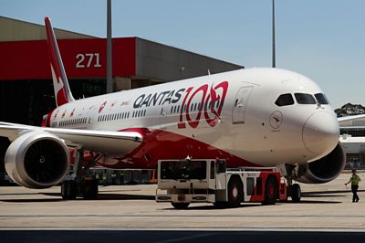 Qantas flight
