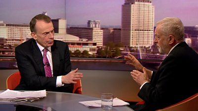 Jeremy Corbyn and Andrew Marr