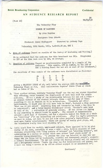 Audience Research Report on Horror of Darkness