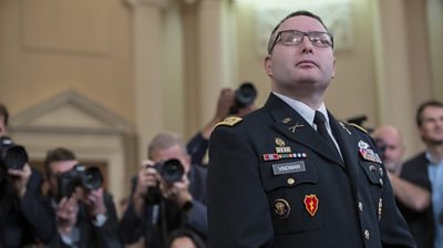 Republicans questioned the integrity of White House official Lt Col Vindman during the hearing.