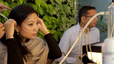 A woman in Delhi's Oxy Bar