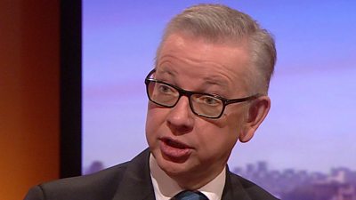 Michael Gove on the BBC's Andrew Marr show on 24 November 2019