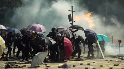 young protesters