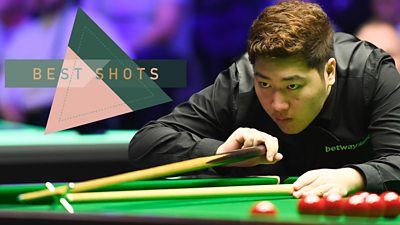 Watch the best shots as world number five and John Higgins loses to Chinese teenager Yan Bingtao in the UK Championship quarter finals.