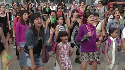 Las Tesis dance in Venezuela