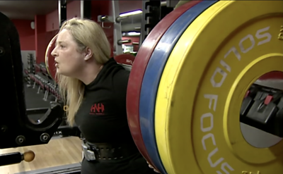 Cumbrian woman powerlifts to improve mental health