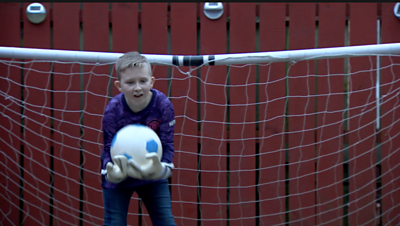 Football-mad Kai Evitt was born with a condition called ectrodactyly - which means he is missing some fingers and toes.