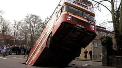 Norwich, where a bus was swallowed by the ground in 1988, has seen many sinkholes over the years.