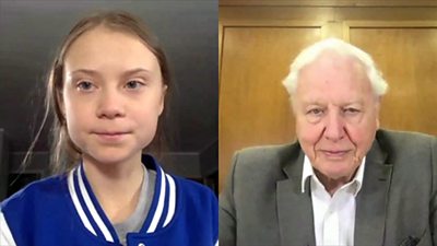 Greta Thunberg and David Attenborough