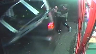 Zak McCabe being hit by vehicle