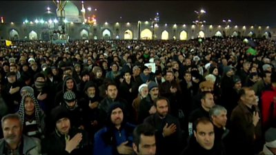 Qasem Soleimani mourners