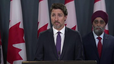 Canadian PM confirms plane was hit by Iranian missile