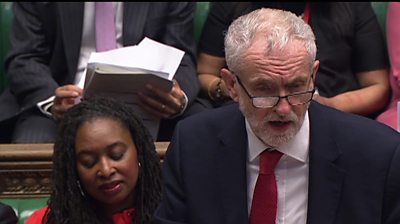 Jeremy Corbyn at PMQs