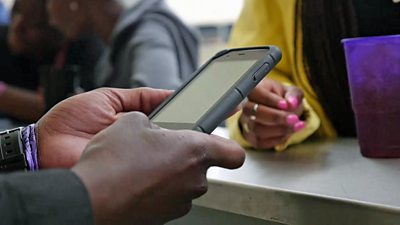 Consumers using mobile payment systems in Africa