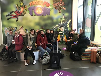 The writers waiting watched over by Tree Fu Tom