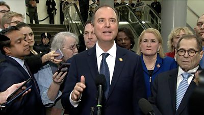 Schiff Makes Case Against Trump Before He Opens Impeachment Trial BBC News