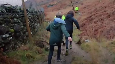 Pupils run on the fells in all weathers armed with head torches.
