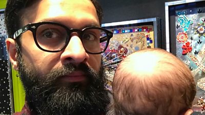 Viren Swami struggled after his son was born and wants all new dads to have a mental health check.