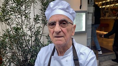 Filippo Falcone has cooked in the same London restaurant since 1958.