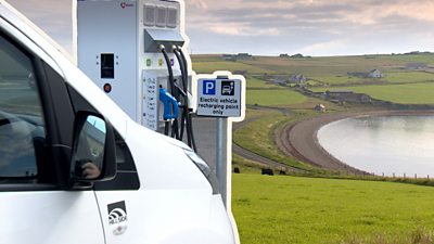Electric vehicle in Orkney