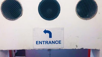 Entrance sign