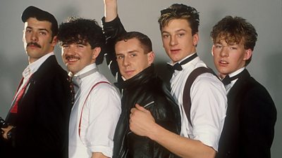 Frankie Goes to Hollywood, pictured in 1984