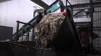 Food waste at Cassington anaerobic digestion plant