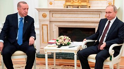Erdogan and Putin's tense meeting in Moscow