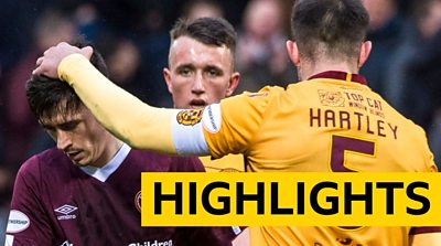 Highlights: Hearts 1-1 Motherwell