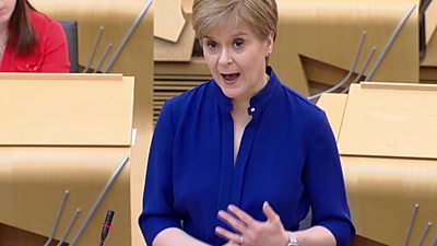 First Minister Nicola Sturgeon outlines guidance to help employers decide whether they should remain open.