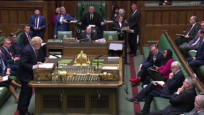 Front benches in House of Commons