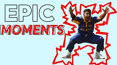 From Jonty Rhodes' flying run out against Pakistan to Chaminda Vaas' first-over hat-trick in 2003 - watch five epic Cricket World Cup moments.