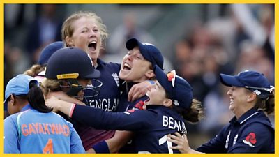 Relieve England's stunning fightback to beat India by nine runs and win the 2017 Women's World Cup at an ecstatic Lord's.