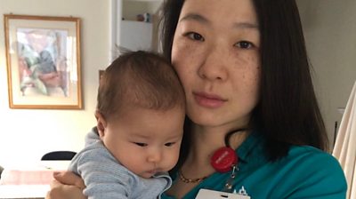 A nurse in NYC ended her maternity leave early to help her colleagues on the frontline.