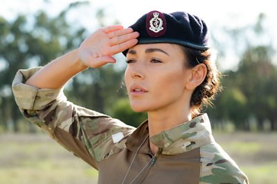 Georgie Lane (MICHELLE KEEGAN) in Our Girl (Image Credit: 鶹ҳ/Ilze Kitshoff)