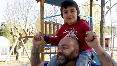 Coronavirus: Children with autism allowed to play in Italian park