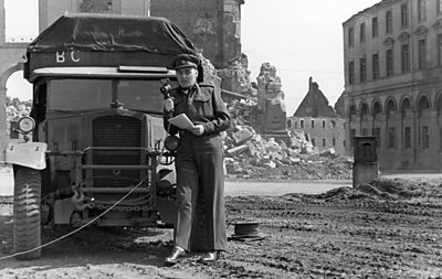 Frank Gillard reports from Kassel in Germany on VE Day, 8 May 1945