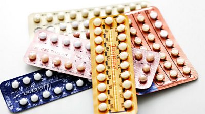 A selection of contraceptive pills.