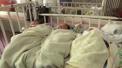 Babies at Kabul's Ataturk Children's Hospital
