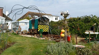 Railway in the garden