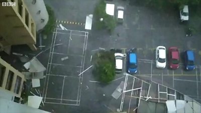 Strong winds in Kolkata