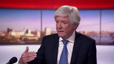 The BBC's Director General Tony Hall speaking on The Andrew Marr Show